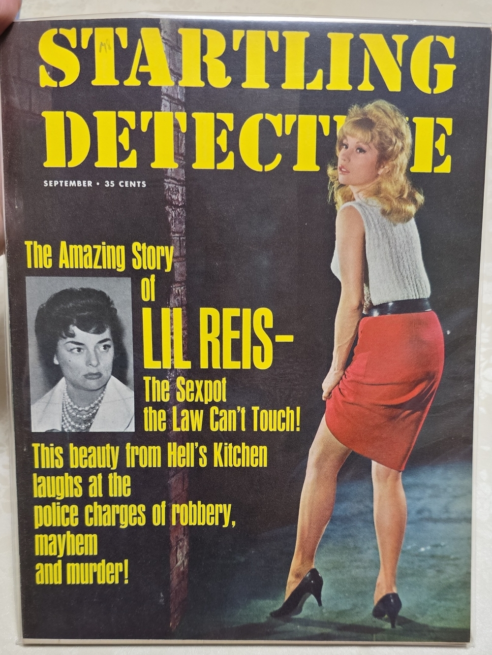 NEW SEALED Vintage Startling Detective September True Crime Magazine